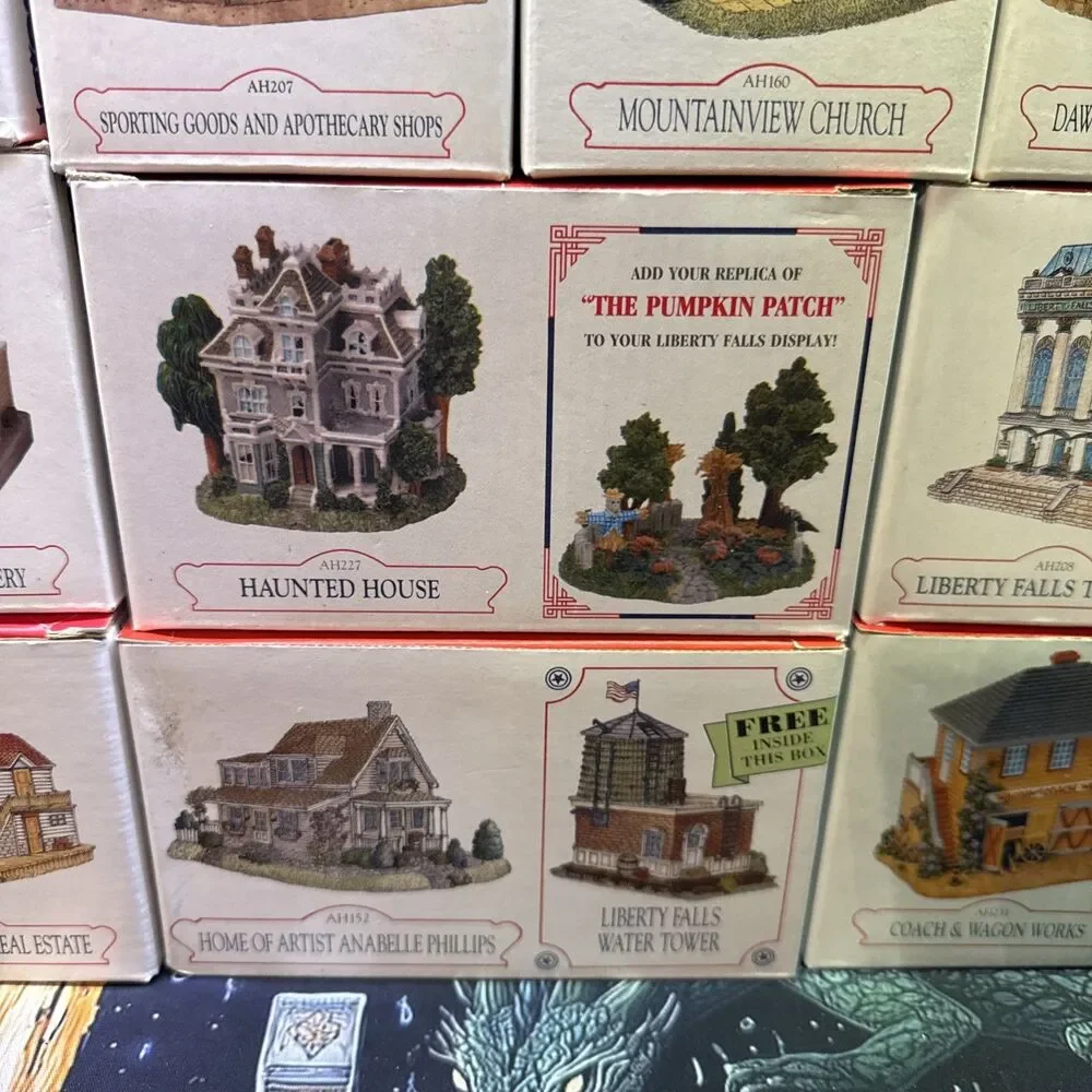 Liberty Falls Miniature Buildings For Train Sets Villages Lot Of 14